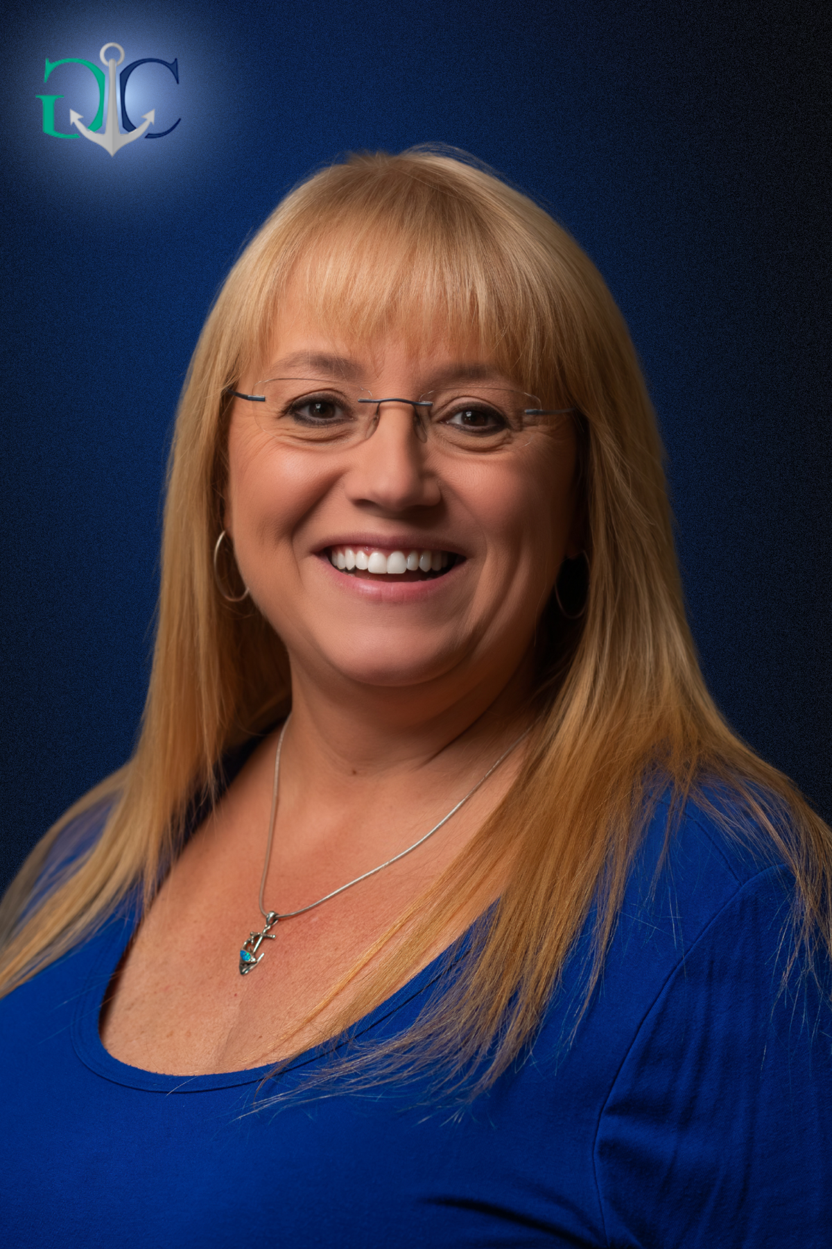 Mary Blue Background Mary Pensacola Insurance Agent